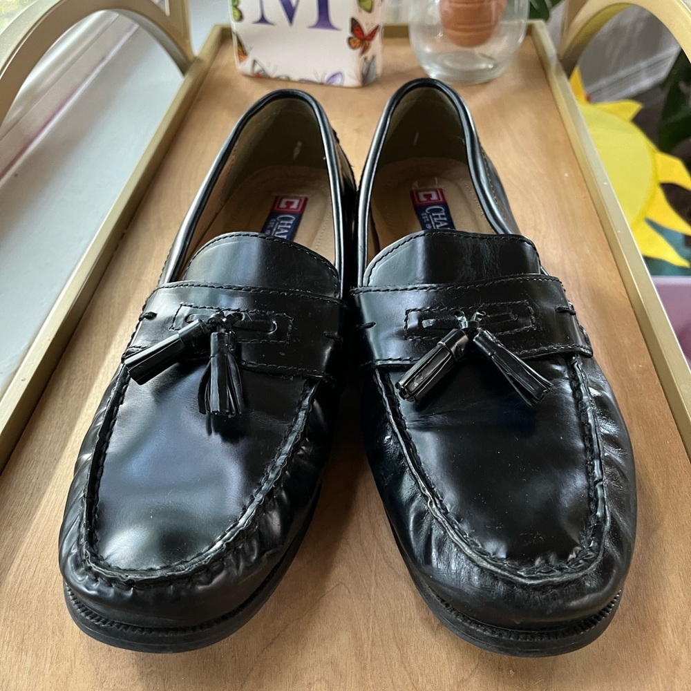 Chaps Black Moccasin Loafers
